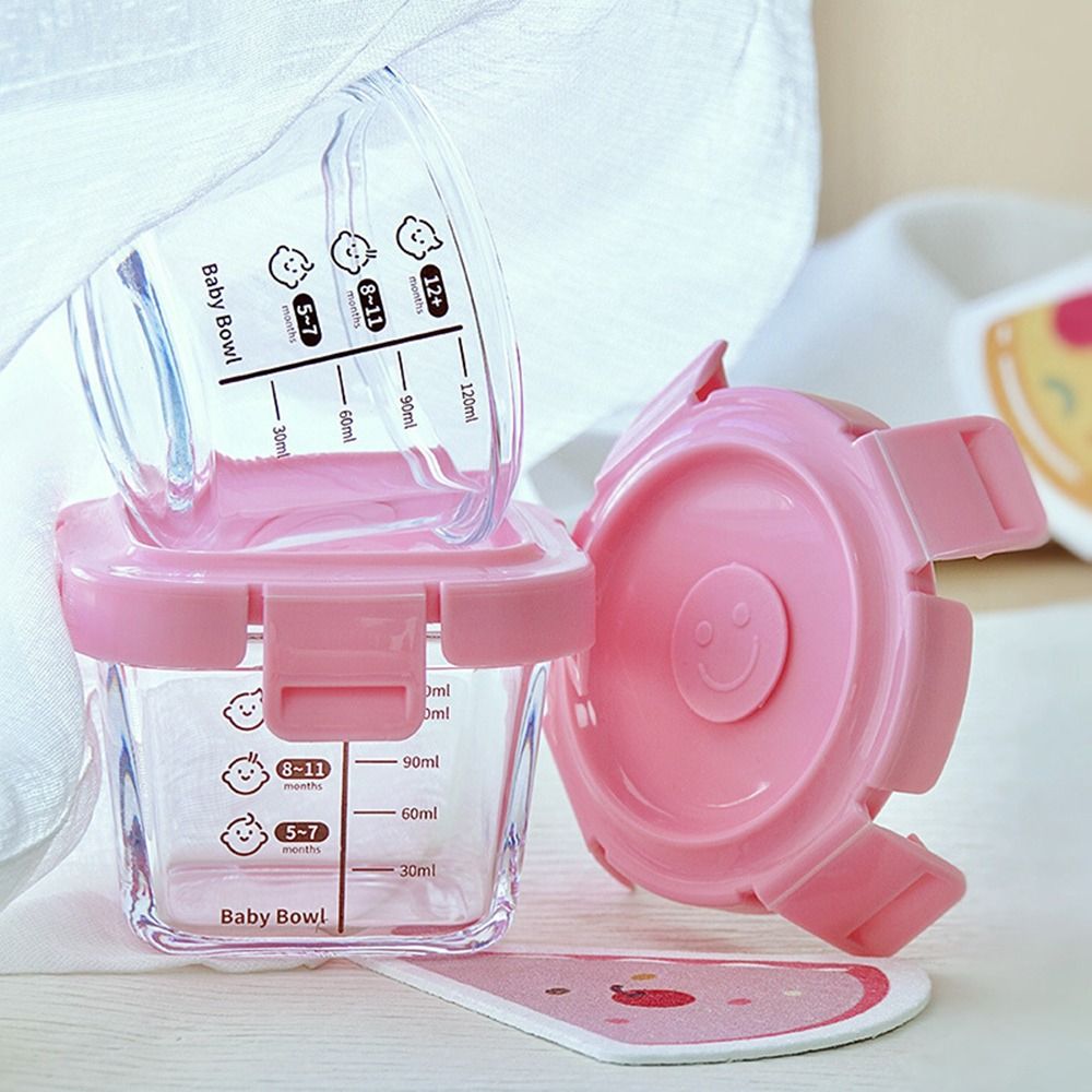 Fashion 170ml Food Storage Box - Baby Food Glass Jars 评论和价格