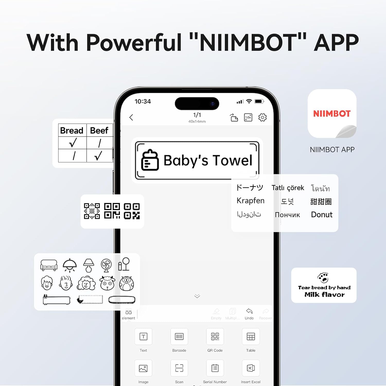Niimbot B1 Mini Label Thermal  - Baby Food Label 评论和价格
