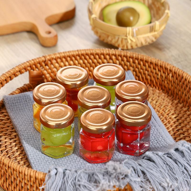 Hexagonal Mini  Jars with  Lid - Baby Food Glass Jars 评论和价格