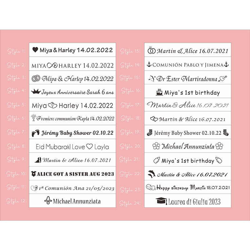 100pcs Personalized Colored Wo - Baby Food Plan 评论和价格