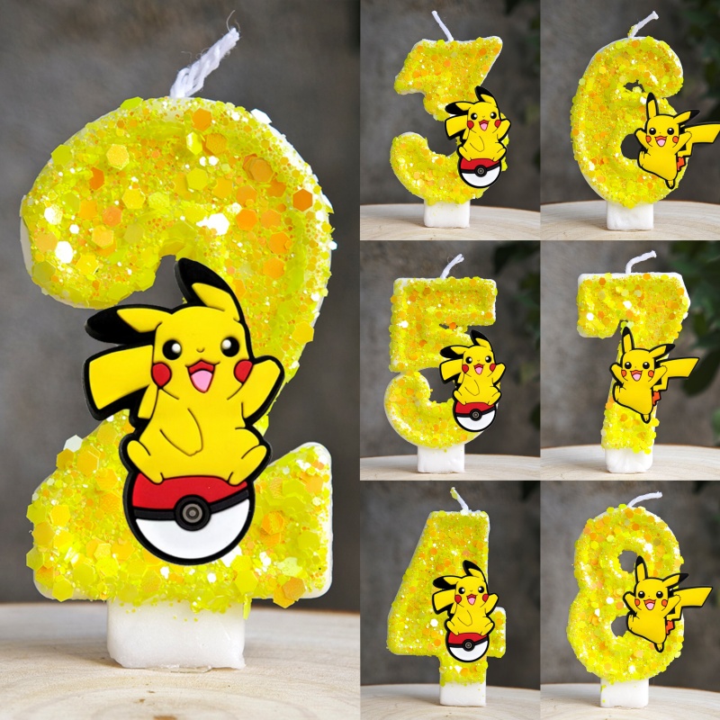 Pokemon Pikachu Candle Cartoon - Baby Food Plan 评论和价格