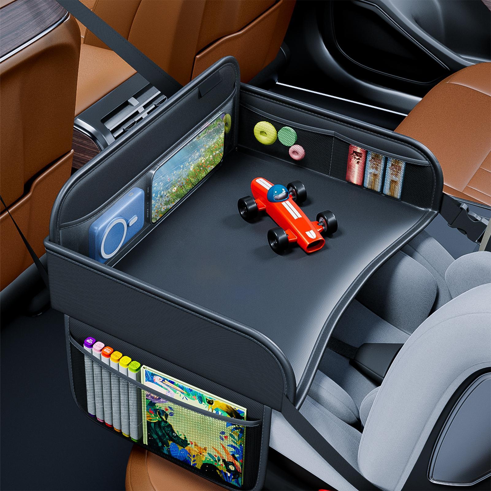 PU Leather Kids Travel Tray fo - Snack Cup Toddler 评论和价格