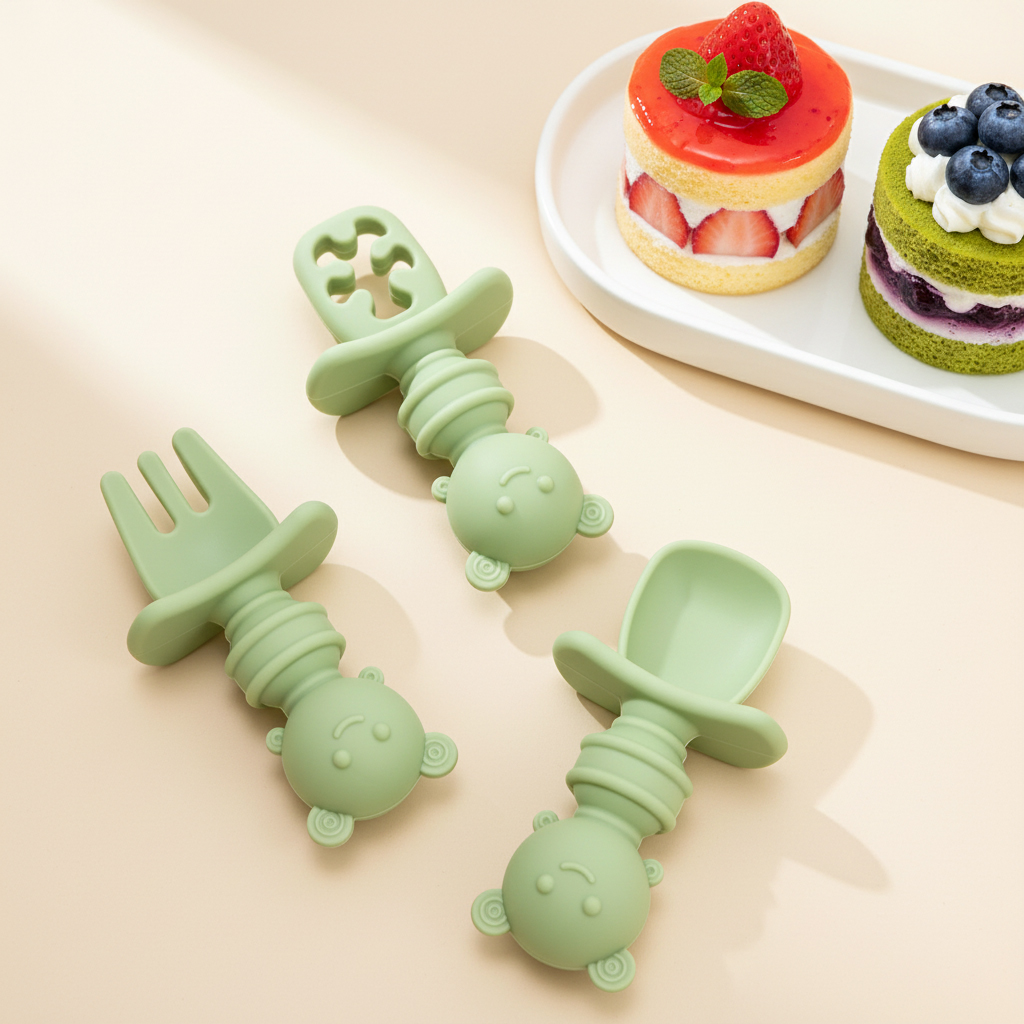 3pcs Short Handle Bee Spoon &  - Baby Food Feeder 评论和价格